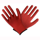 Red 13t Latex Coated Labor Protective Safety Work Gloves
