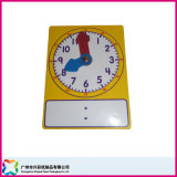 Educational Paper/Wooden Game Board Write on & Wipe off Clock (xc-9-012)