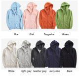Wholesale Manufacturer Cotton Unisex Solid Color Zip up Hoodie