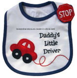 OEM Produce Customzied Cute Design Applique Embroidered Cotton Promotional Customized Baby Bib