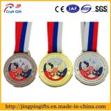 2D Zinc Alloy Metal Souvenir Award Sport Medal with Ribbon