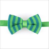 Stylish Light Green Silk or Polyester Knitted Bow Tie Male Female Boy Baby Shild Bow Tie (YWZJ 53)