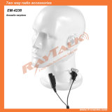 Surveillance Kits Acoustic Tube Earpiece for Two Way Radio with Large Ptt