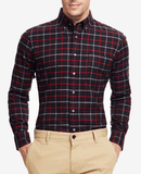 Top-Quality Men's Spring Checked Flannel Long-Sleeve Casual Leisure Shirts