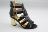 Block Heel Tassel Design High Heel Women Shoes Fashion Sandal