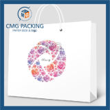 Colorful Elegant White Cosmetic Paper Bag (DM-GPBB-166)