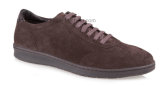 Coffee Casual Shoes for Walking Cow Suede Leather Shoes for Men
