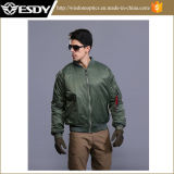 Army Green American Bomber Jacket Windproof Men's Warm Coat