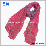 Made-in-China Custom Printed Lady Voile Scarf Yiwu Scarf