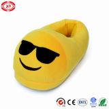 Boss with Black Glasses Plush Soft Stuffed Emoji Slipper Shoe