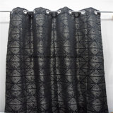 Geometic Design Black Soft Curtain Draper for Wholesale
