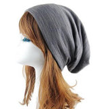 Cotton Jersey Slouchy Beanie Baggy Skull Cap Loose Hat