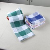 Kitchen Cotton Yarn Dyed Checked Pattern Dish Cloth Tea Towels