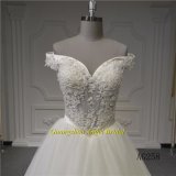 Sexy V Neck Top Lace and Beaded Bridal Dress