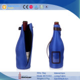 Single Bottle Imitation Neoprene Wine Bag with Zipper (6151R31)