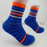 Boys Classcial Stripe Warm Socks Cotton Crew Terry Soft Socks