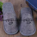 Cotton Hessian Gunny Reusable Guest Use Grey Hotel Slipper