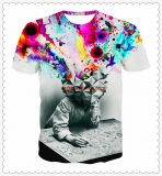 Sublimation Compression Shirt Round Tops T-Shirt