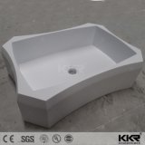 Hotel Solid Surface Pedestal Bathroom Sink