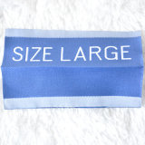 Blue Background Woven Label for Clothing