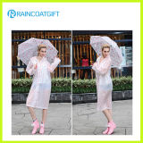 Fancy Transparent Women's Bicycle Long Raincoat Suit Rvc-059