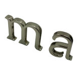 Bag Accessories Diecasting Zinc Alloy Letters Custom Metal Letters