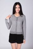 Fashion 100% Cashmere Striped Sweater (1500008061)