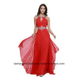 Women Beading Sleeveless Backless Evening Dress Prom Dress W004