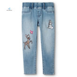 Fashion Elastic Skinny Girls' Denim Jeans with Cute Embroidery by Fly Jeans