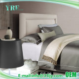 4PCS Custom Luxurious Plain Grey Bedding