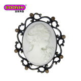 Best Cost Antique Cameo Beauty Decorative Brooch Pin for Dress