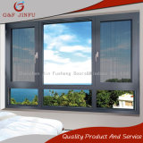 Gray Aluminium Profile Thermal Break Casement Windows with Fly Screen