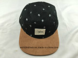 Custom Sedue 5 Panel Hat with Screen Printed and Leather Patch Logo