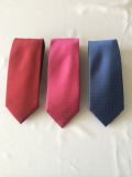 Solid Red Colur Men's Fashion Woven Silk Neckties