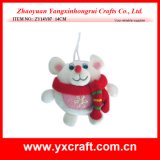 Christmas Decoration (ZY14Y07 14CM) Christmas Polar Bear Toy Christmas Fabric