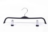 Hot Sale Luxury Black Trouser Hanger Plastic with Clip