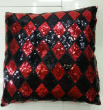 Sequin Embroidery Cushion Fashion Decorative Pillow (XPL-19)