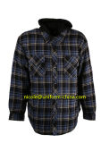 Wholesale Mens Hooded Flannel Shirt
