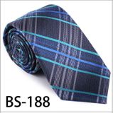 New Design Fashionable Silk/Polyester Check Tie (BS-188)