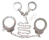 Steel Police Handcuffs and Leg Cuffs