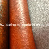Faux Lychee Design Semi PU Leather for Sofa Furniture Hw-1501
