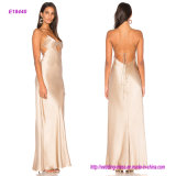 New Coming Modern Style in Front Hollow out Design Evening Gown with Back Strap Bound
