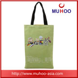 Fashion Ladies Handbag Canvas/Cotton Shopping Beach Bag with Prints