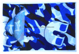 China Factory Produce Custom Print Blue Camouflage Neck Tubular Scarf