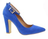 Women's Ladies Block Chunky Heels Pointy Toes Formal Pumps Shoes