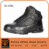 New Arrival Lightweight Black Police Boots with Composite Toe Cap Sc-2762