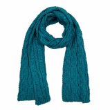 Womens Unisex Space Dye Fancy Thick Winter Cable Heavy Knitted Scarf (SK159)