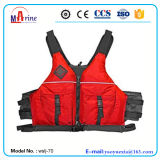Red Color PVC Foam Nylon Paddlesports Vest