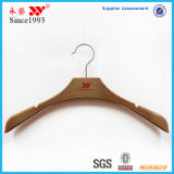 Rubbered Wooden Looking Plastic Non-Slip Womens Top Hangers