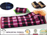 Hot Sell Dyed Yarn Jacquard Towel Set Df-5818